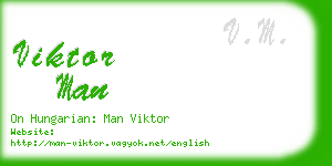 viktor man business card